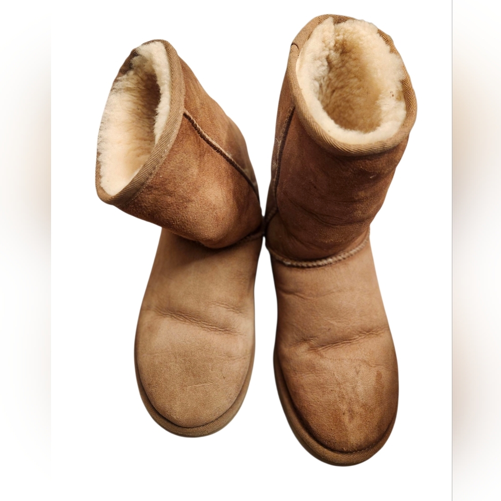 UGG Tan Sheepskin Boots - Picture 3 of 8